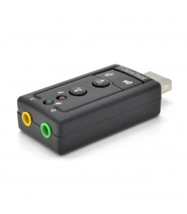 Контролер USB-sound card (7.1) 3D sound (Windows 7 ready), OEM