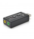 Контролер USB-sound card (7.1) 3D sound (Windows 7 ready), OEM