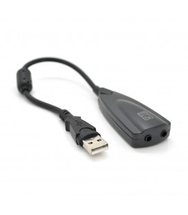 Контролер USB-sound card (7.1) 3D sound (Windows 7 ready), 20см кабель з ферритом, Blister Q250