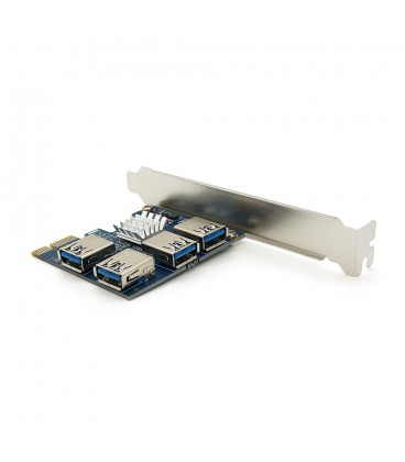 Контролер PCI-Е  USB 3.0, 4 порта, 5Gbps, OEM