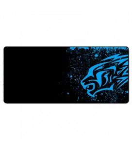 Коврик 300*700 тканевой Blue tiger с боковой прошивкой, толщина 2 мм, Black, Пакет