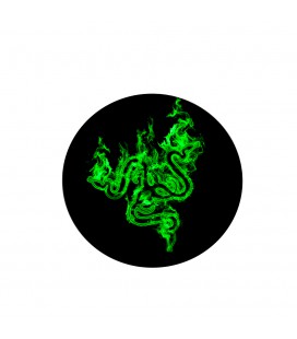 Килимок 220*220 мм тканинний RAZER 17 з боковою прошивкою (круглий), товщина 3 мм, колір Black/Green, Пакет