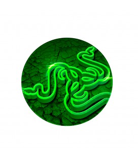 Килимок 200*200 мм тканинний RAZER 4 з боковою прошивкою (круглий), товщина 2 мм, колір Green, Пакет