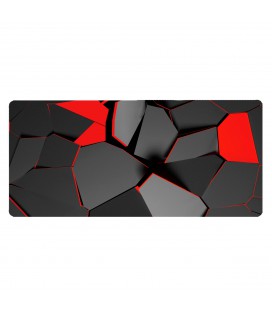 Килимок 300*800 тканинний "Abstraction 3D" з боковою прошивкою, товщина 3 мм, Пакет