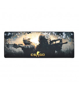 Коврик 300*800 тканевой CS Two Fighter с боковой прошивкой, толщина 3 мм, цвет Black/Red, Пакет