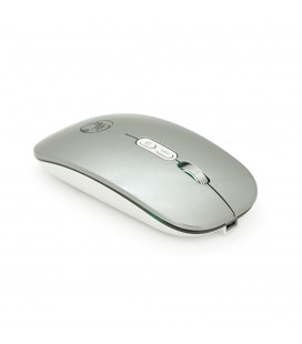 Миша бездротова iMICE E-1400, 5 кнопок, 800/1200/1600 DPI, 2.4Ghz 10м, Windows XP/Vista/Win7/8/10 Mac OS X, Rechargable, Silver,