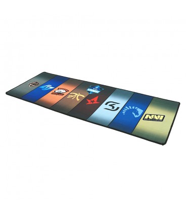 Коврик 300*800 тканевой ESL с боковой прошивкой, толщина 3 мм, Mix color Пакет