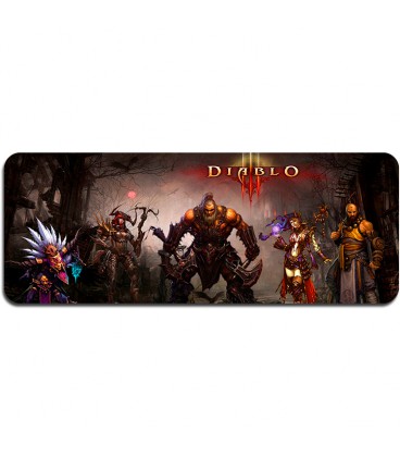 Килимок 400*900 тканинний "Diablo8" з боковою прошивкою, товщина 2 мм, Пакет