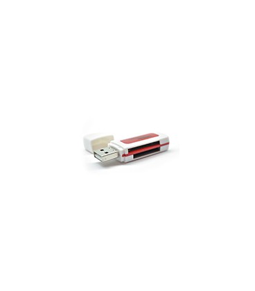Кардридер універсальний 4в1 MERLION CRD-5RD TF/Micro SD, USB2.0, RED, OEM Q50