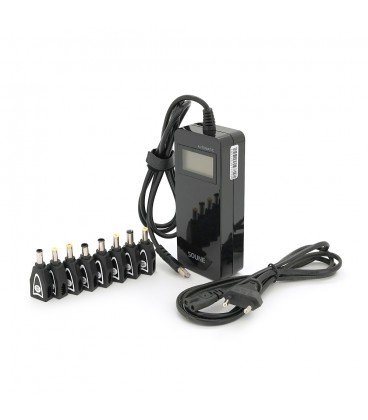 Универсальное СЗУ 90W, корпус - пласт, ручная регулировка, 8 разъемов,T2 LCD - дисплей, BOX