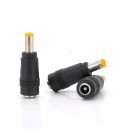 Перехідник DC 5.5x2.1mm (мама) - 5,5х2,5mm (тато) Black