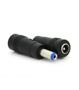 Переходник DC 5.5x2.1mm (мама) - 5.5х2.1mm (папа) Blue