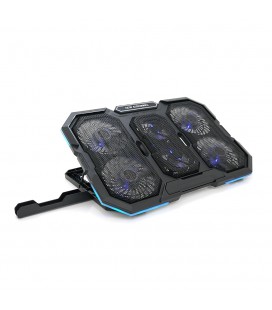 Підставка для ноутбука IceCoorel N6, 14-18", 4*95mm 1200±10% RPM + 2*70mm 2500±10 %RPM, 2xUSB2.0 + підставка для мобільного теле