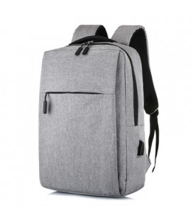 Рюкзак для ноутбука Merlion 14', выход под USB-кабель, 32х11х41 см, Grey
