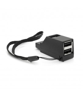 Портативний USB HUB 3.0 на 1 порт USB3.0 + 2 порту USB2.0, Black, OEM