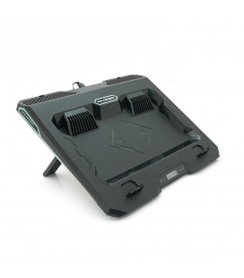Підставка під ноутбук IceCoorel A3, 10-15.6", 2*60мм 2800±10% RPM, корпус пластик, 2xUSB2.0 + LCD + speed controllers, 400x350x4