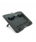Підставка під ноутбук IceCoorel A3, 10-15.6", 2*60мм 2800±10% RPM, корпус пластик, 2xUSB2.0 + LCD + speed controllers, 400x350x4