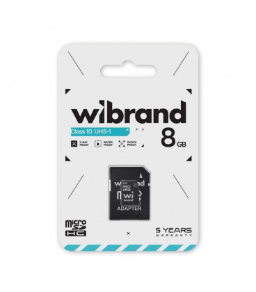 Карта памяти Wibrand microSDHC Class 10 UHS-I, 8GB