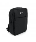 Рюкзак для ноутбука T2  15.6 ", матеріал нейлон, вихід під USB-кабель, чорний, Q50