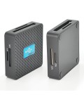 Кардридер універсальний USB 3.0 HDH-939 SD/MMC/MS/TF/M2, USB2.0, Black, Блістер