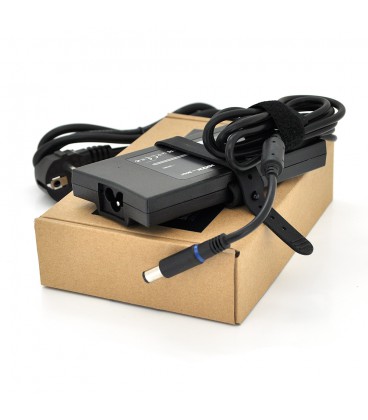 Блок живлення MERLION для ноутбука DELL SLIM 19.5V 4.62A (90 Вт) штекер 7.4 * 5.0 мм, довжина 0,9 м + кабель живлення