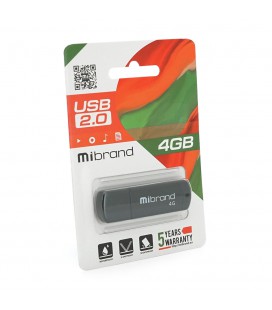Флеш-накопичувач Mibrand Grizzly, USB 2.0, 4GB, Blister