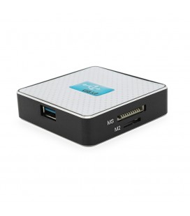 Кардридер універсальний USB 3.0 HDH-939 SD/MMC/MS/TF/M2, USB2.0, White, Блістер