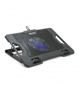 Підставка під ноутбук XSTRIKE XS-33, 10-17", 1*140mm 1000±10% RPM, корпус пластик+алюміній, 2xUSB 2.0, 370x275x27mm, RGB, Box Q2