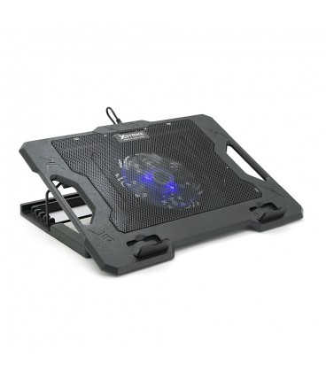 Підставка під ноутбук XSTRIKE XS-33, 10-17", 1*140mm 1000±10% RPM, корпус пластик+алюміній, 2xUSB 2.0, 370x275x27mm, RGB, Box Q2