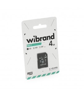 Карта пам'яті Wibrand microSDHC Class 4, 4GB