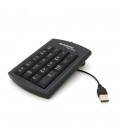 Цифрова клавіатура USB для ноутбука, довжина кабеля 130см (126х93х20 мм) Black, 19к, Blister-box