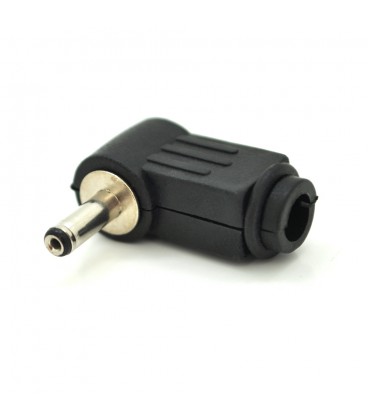 Перехідник DC 3.5x1.1mm (тато) під пайку, штекер 90°