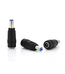 Перехідник DC 5.5x2.1mm (тато) - 5,5х2,5mm (мама) Blue