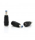 Перехідник DC 5.5x2.1mm (тато) - 5,5х2,5mm (мама) Blue