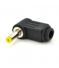 Перехідник DC 4.0x1.7mm (тато) під пайку, штекер 90°