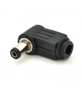 Переходник DC 5.5x2.1mm(папа) под пайку, штекер 90°