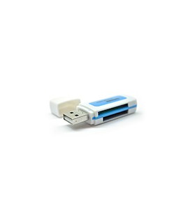 Кардридер універсальний 4в1 MERLION CRD-5BL TF/Micro SD, USB2.0, Orange, OEM Q50