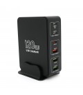 Зарядна станція V-818H потужністю 120W, Output: 3USB+3Type-C, DC: 5V/3, 9V/3A, 12V/3A, 20V/3.25A, Black