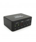 Зарядна станція V-118H потужністю 140W, Output: 2USB+4Type-C, DC: 5V/3, 9V/3A, 12V/3A, 20V/5A, Black
