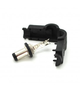 Переходник DC 5.5x2.5mm(папа) под пайку, штекер 90°