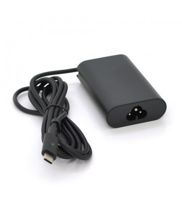 Блок питания MERLION для ноутбука DELL 45W штекер Type-C, длина 0,9м + кабель питания