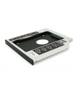 Адаптер подключения HDD 2.5'' 9.5 mm в отсек ноутбука SATA/mSATA (HDC-25), корпус aluminum, Blister, Q100