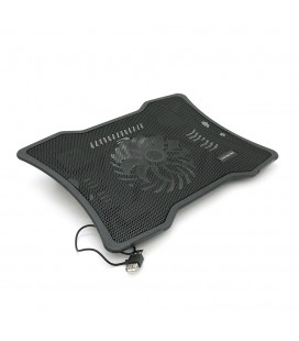 Підставка під ноутбук Pccooler N133, 10-15", 1*140mm, BLUE LED 1300±10% RPM, корпус метал+пластик, 1xUSB 2.0, Black, Box