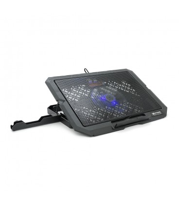 Підставка під ноутбук XSTRIKE XS-66, 9-17", 1*140mm 1200±10% RPM, корпус пластик+алюміній, 2xUSB 2.0, 356x259x28mm, RGB, Box Q20