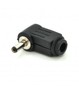 Переходник DC 3.5x1.35mm(папа) под пайку, штекер 90°