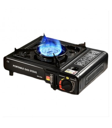 Портативная газовая плита MS-155A, Black, Box