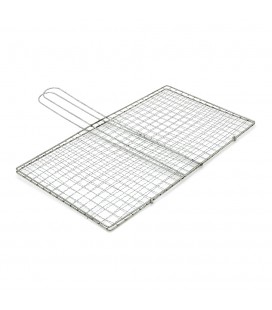 Решiтка для гриля, 33,5х18,5 см, ручка 13 см, нержавіюча сталь