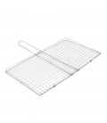 Решiтка для гриля, 40х22 см, ручка 15 см, нержавіюча сталь