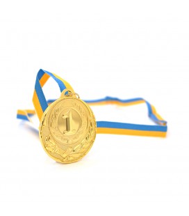 Медаль нагородна спортивна, 1 місце - "золото", діаметр 6,5 см
