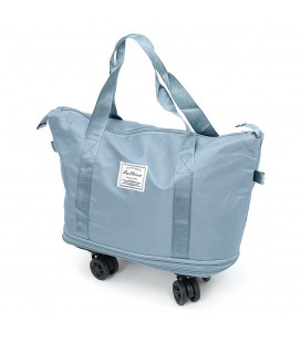 Дорожня сумка-трансформер, 55х22х80 cm, 56-75 л., Коліщатка, Blue, 1,1 кг